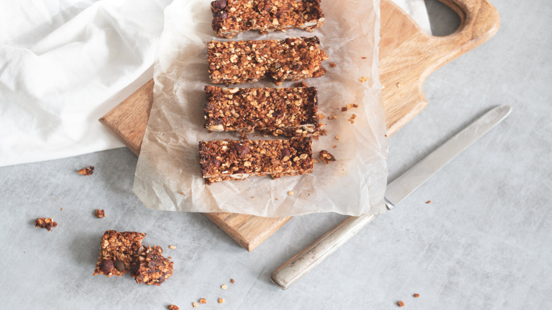 sliced protein bars