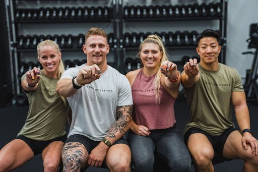 Man and Woman Doing Push-Ups