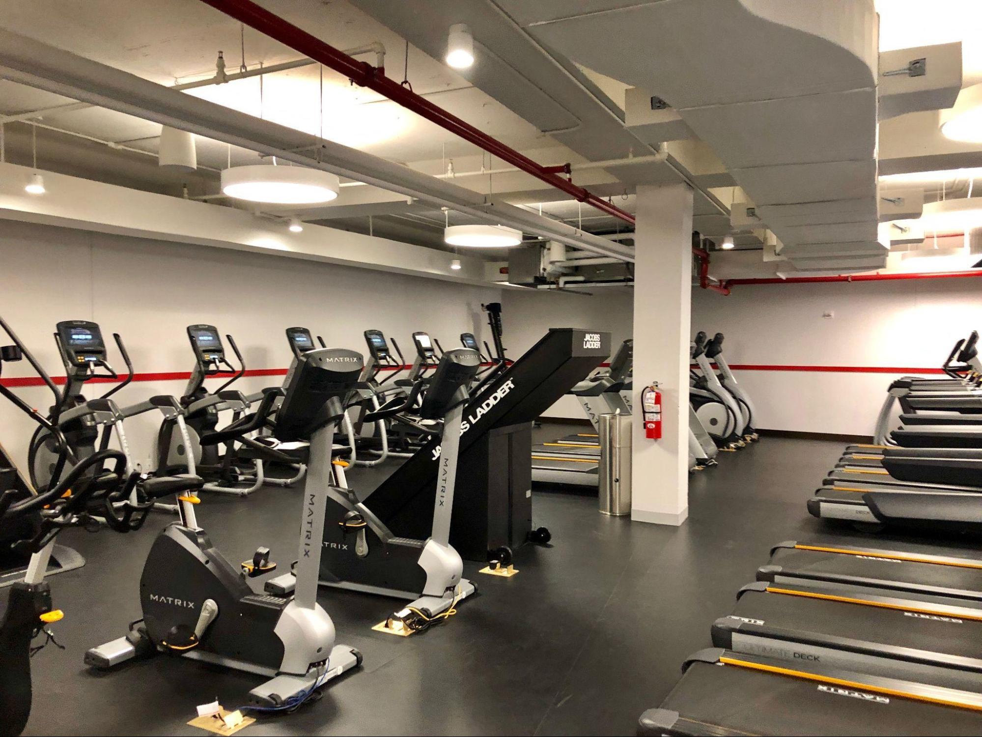  a jacobs ladder in a gym