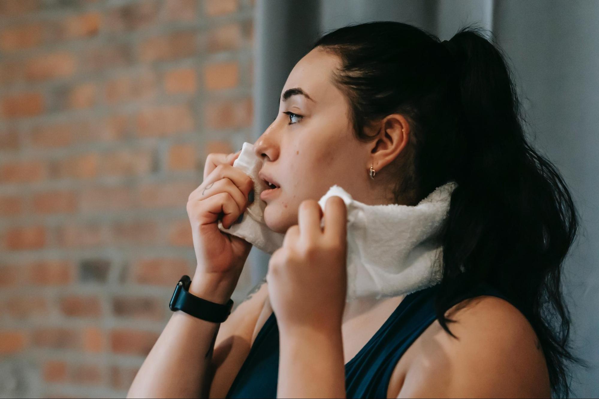 Girl post-workout