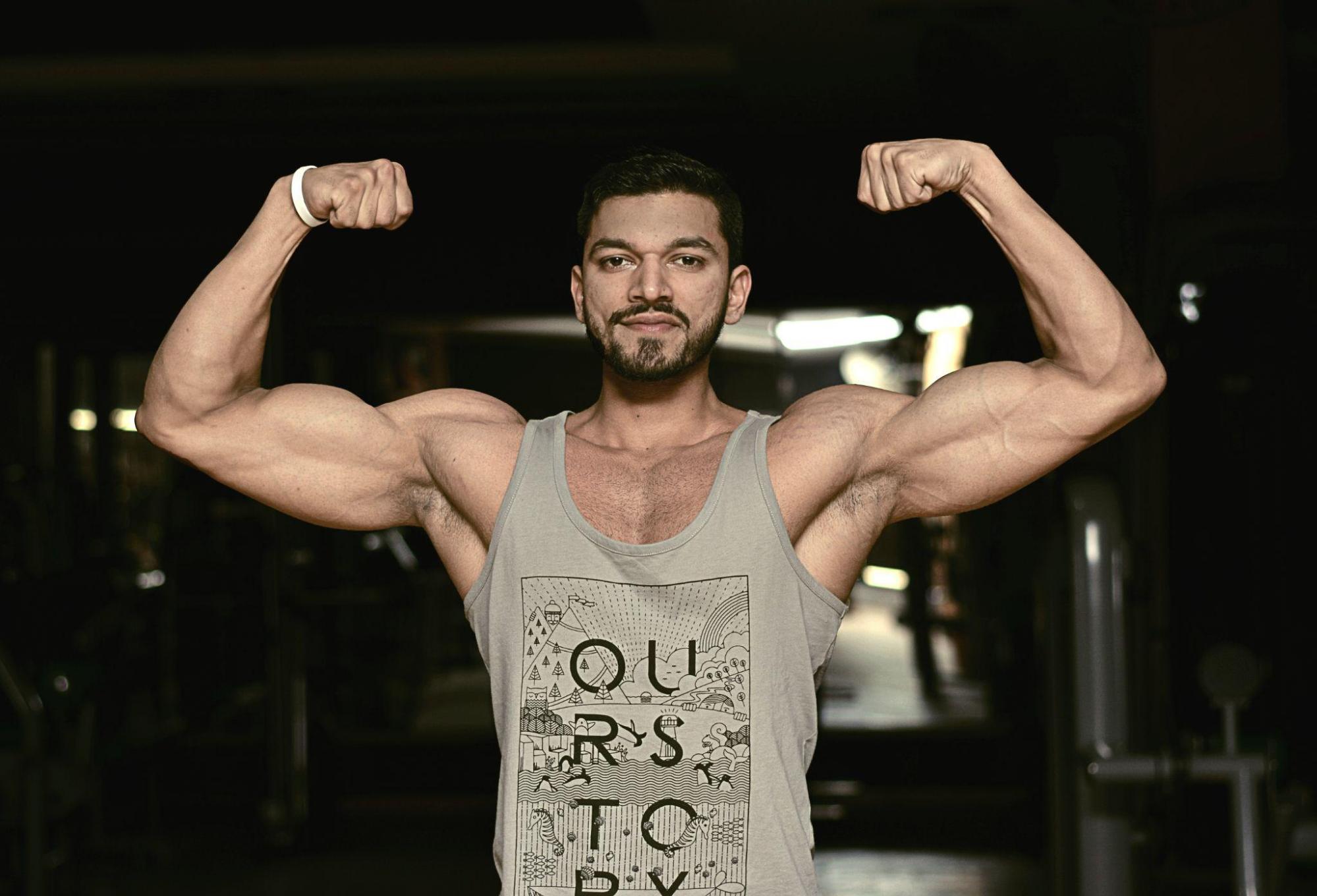  person flexing
