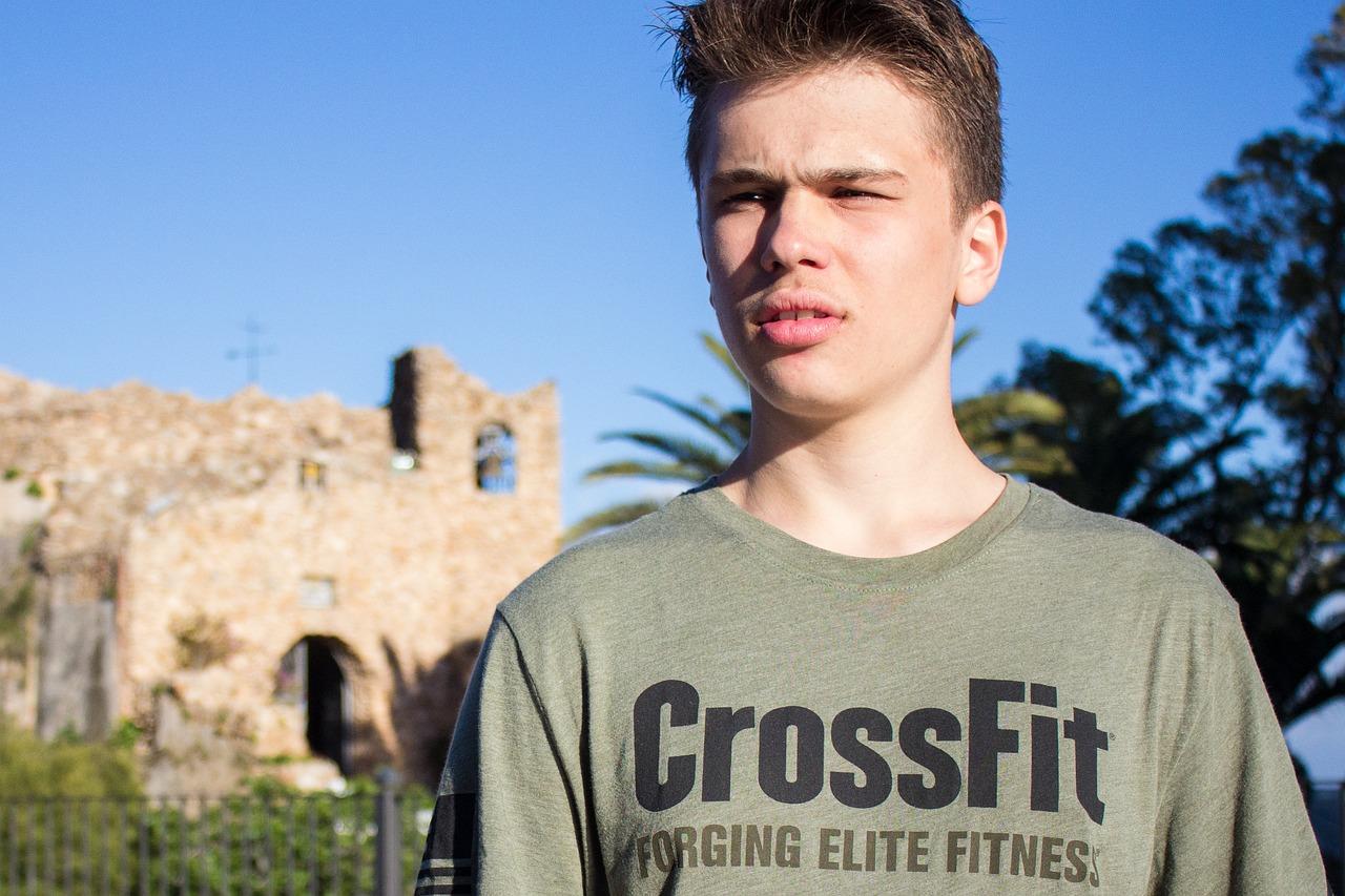 Man wearing a CrossFit shirt