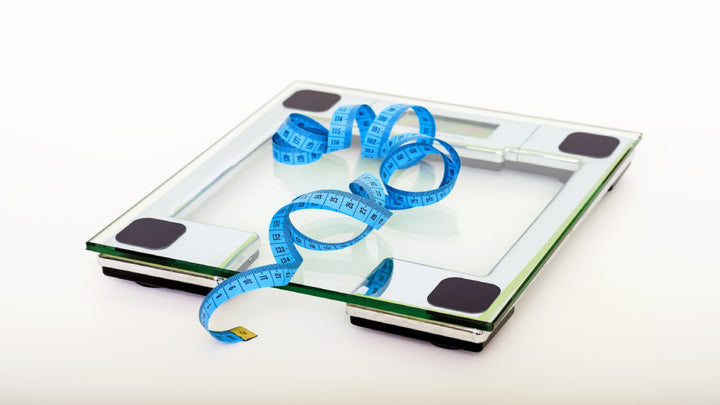 weight scale with fat measuring tape